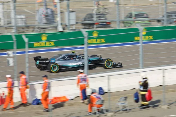 Sochi Rusia Septiembre 2018 Valtteri Bottas Mercedes Amg Petronas Carrera —  Fotos de Stock