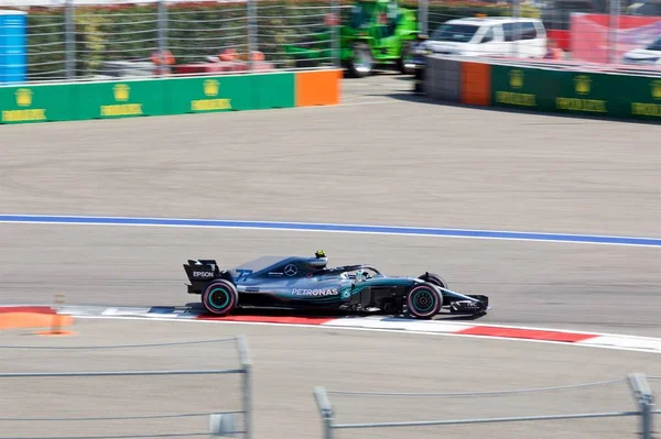 Sochi Rússia Setembro 2018 Valtteri Bottas Mercedes Amg Petronas Equipe — Fotografia de Stock