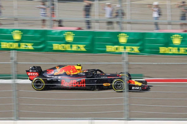 Sochi Rússia Setembro 2018 Max Verstappen Aston Martin Red Bull — Fotografia de Stock