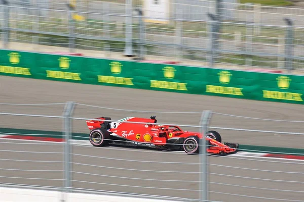 Sochi Oroszország 2018 Szeptember Sebastian Vettel Scuderia Ferrari Team Racing — Stock Fotó