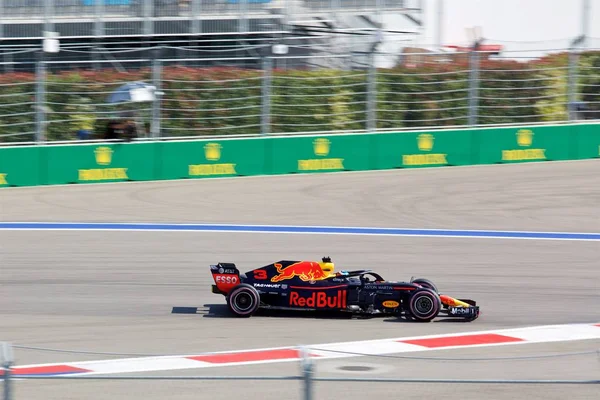 Sochi Rússia Setembro 2018 Daniel Ricciardo Aston Martin Red Bull — Fotografia de Stock