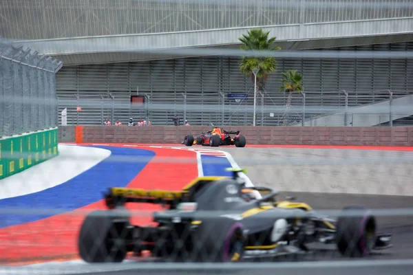 Sochi Rússia Setembro 2018 Daniel Ricciardo Aston Martin Red Bull — Fotografia de Stock