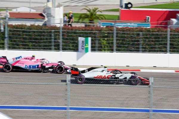 Sochi Rússia Setembro 2018 Kevin Magnussen Haas Team Equipa Corrida — Fotografia de Stock