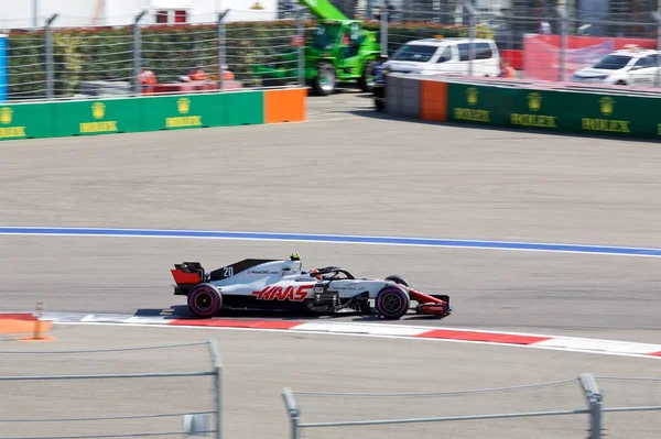 Soči Rusko Září 2018 Kevin Magnussen Týmu Haas Týmu Racing — Stock fotografie