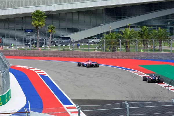 Sochi Rússia Setembro 2018 Esteban Ocon Racing Point Force Índia — Fotografia de Stock