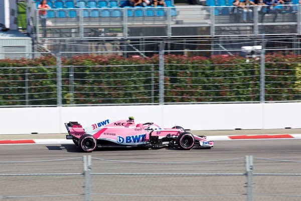 Sotschi Russland September 2018 Esteban Ocon Racing Point Force India — Stockfoto