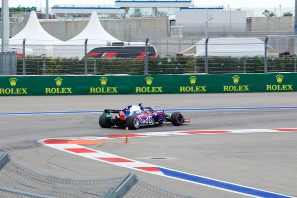 Sochi Rússia Setembro 2018 Pierre Gasly Red Bull Toro Rosso — Fotografia de Stock