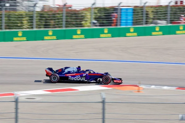 Sochi Rússia Setembro 2018 Brendon Hartley Red Bull Toro Rosso — Fotografia de Stock