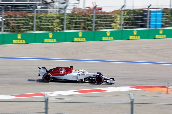 Sochi Rússia Setembro 2018 Marcus Ericsson Alfa Romeo Sauber Equipe — Fotografia de Stock