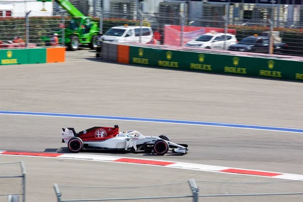 Sotschi Russland September 2018 Marcus Ericsson Vom Alfa Romeo Sauber — Stockfoto