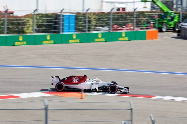 Sotschi Russland September 2018 Marcus Ericsson Vom Alfa Romeo Sauber — Stockfoto