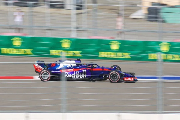 Sochi Rússia Setembro 2018 Brendon Hartley Red Bull Toro Rosso — Fotografia de Stock