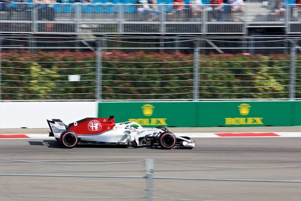 로미오 수식을 러시아 그랑프리에서 Autodrom의 경주에서의 러시아 2018 에릭슨 — 스톡 사진