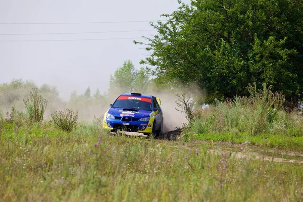 Russia, Rostov-on-Don - 30 luglio 2016: Subaru Impreza WRX al Rally Tikhiy Don — Foto Stock