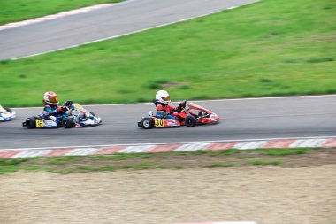 Karting genç pilotların Rekabet