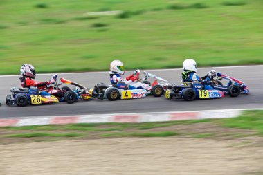 Karting genç pilotların Rekabet