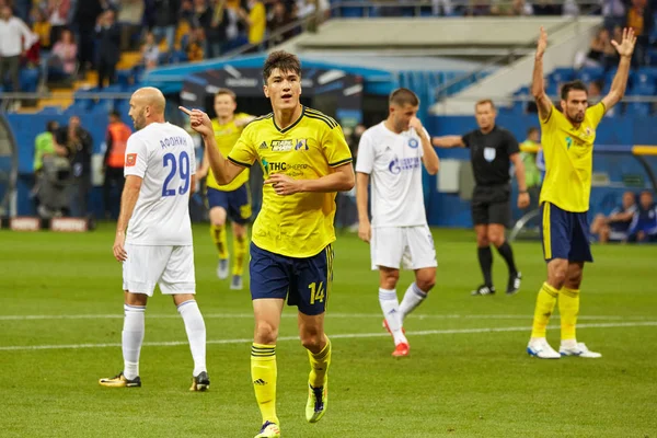 Eldor Shomurodov del FC Rostov celebra su objetivo —  Fotos de Stock