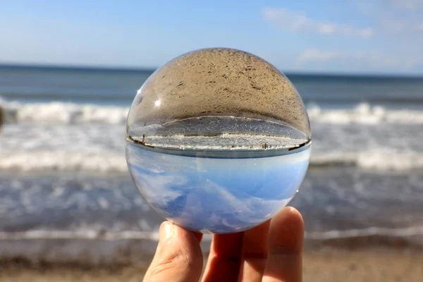 ガラス玉の海の海岸 — ストック写真