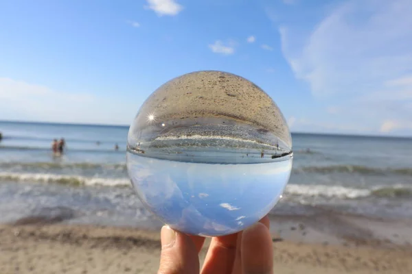 ガラス玉の海の海岸 — ストック写真