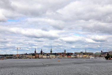 Stockholm, İsveç Limanı manzarası.