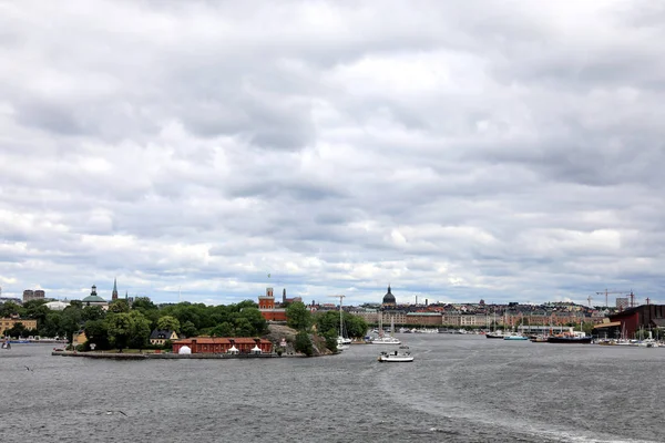 스톡홀름 항구에서 스웨덴의 — 스톡 사진
