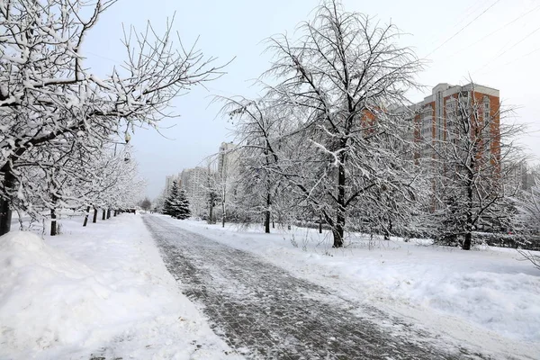 Zima v Moskvě, Rusko — Stock fotografie