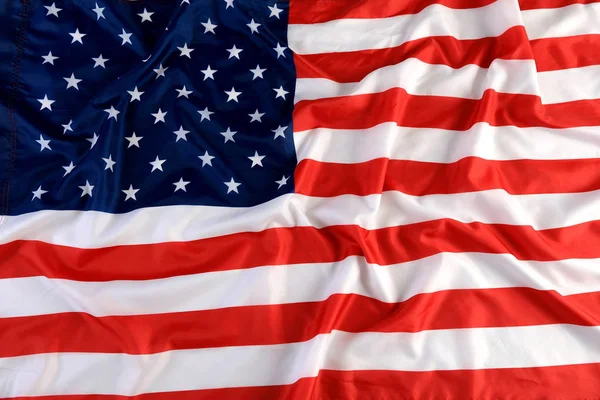 Close-up van de Amerikaanse vlag — Stockfoto