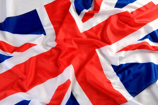 Nær Det store britiske flagget. – stockfoto