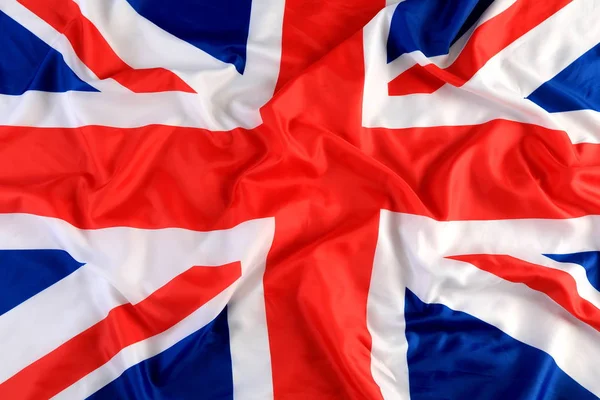 Fechar a bandeira britânica — Fotografia de Stock