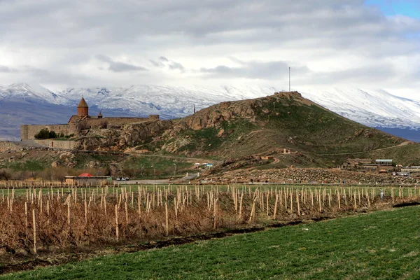 Klasztor Khor Virap Górze Ararat Armenii — Zdjęcie stockowe