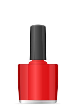 Beyaz bir arka plan üzerinde tırnak cilası. Vektör çizim.