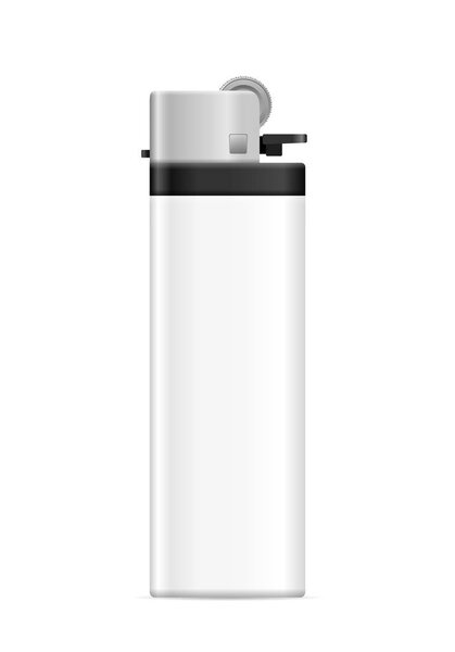 Зажигалка на белом фоне. Векторная иллюстрация.
