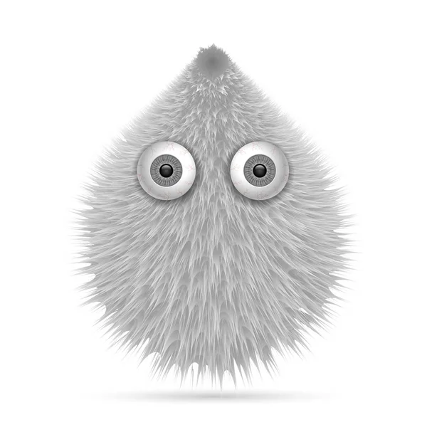 Beyaz bir arka plan üzerinde kıllı çizgi film. Vektör çizim.