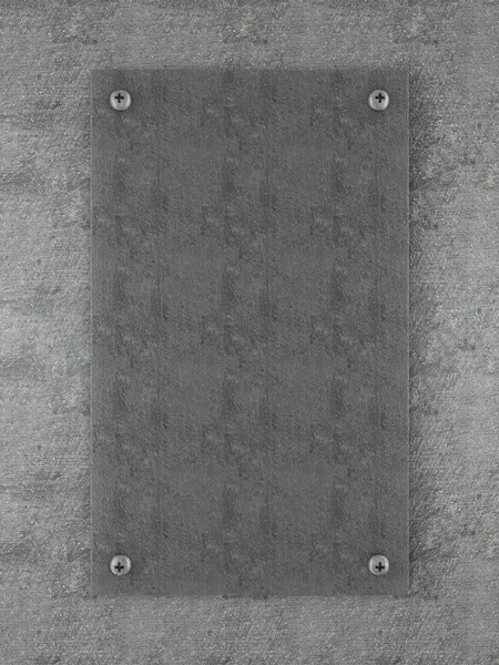 Desen arka plan plaka ile metal. 3D çizim.