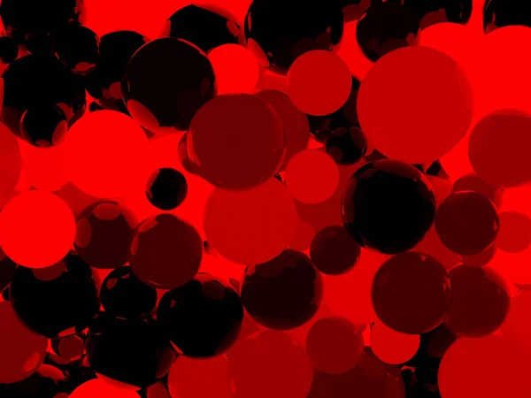 Shiny Red Sphere Abstract Background — Stock Photo, Image