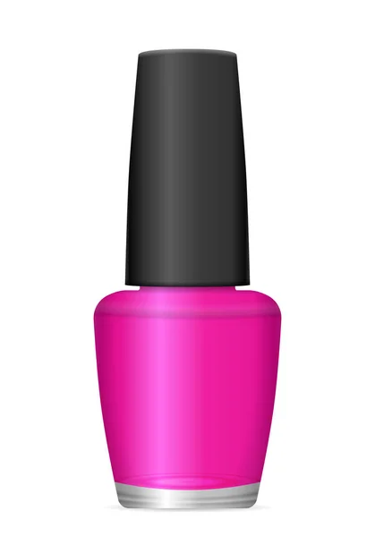 Nagellak Een Witte Achtergrond Vectorillustratie — Stockvector