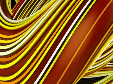 Arka plan renkleri hatları kurdu. 3D çizim.