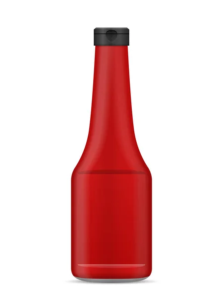 Пляшка Соусом Білому Тлі — стоковий вектор