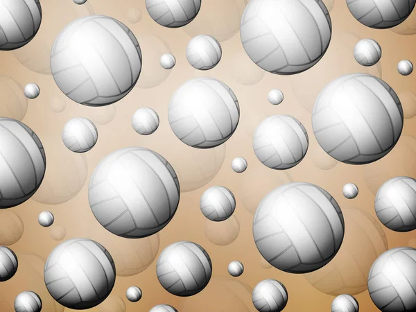 バレーボールのボールによって形成された背景 ベクトル図 — ストックベクタ
