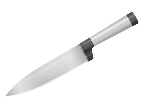 Beyaz Bir Arka Plan Üzerinde Şef Bıçak Vektör Çizim — Stok Vektör