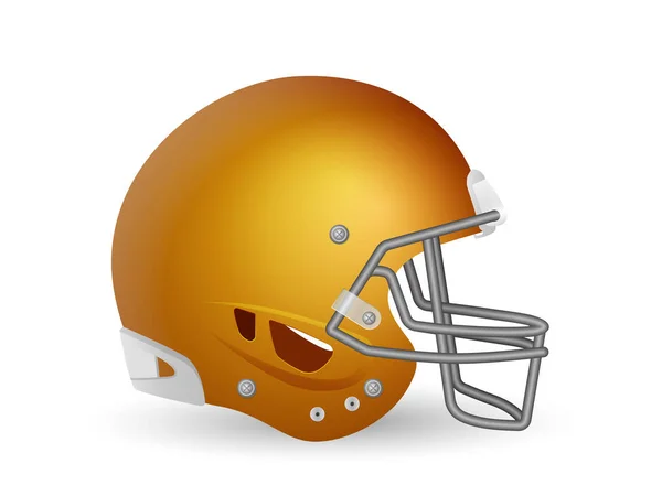 Football Helmet White Background Vector Illustration — Stock Vector