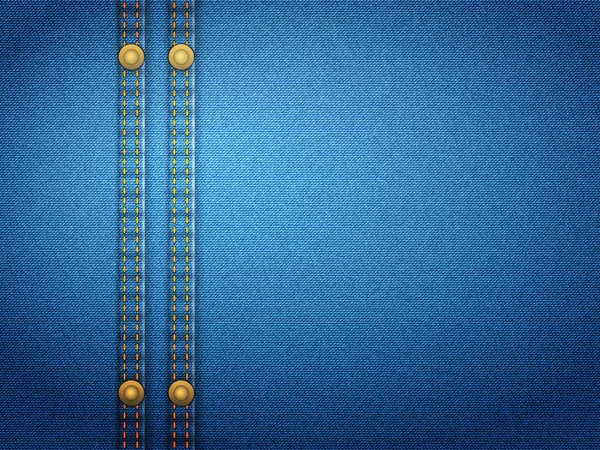 Dikişli mavi kot pantolon. Vektör illüstrasyonu.