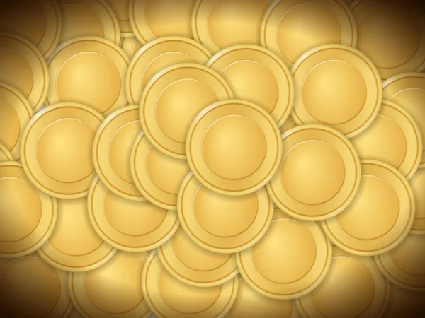 Φόντο Σχηματίζεται Από Χρυσά Νομίσματα — Διανυσματικό Αρχείο