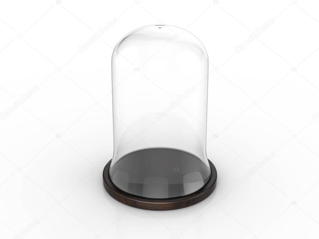 Dome on a white background. 3d illustration.