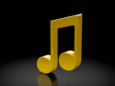Altın müzik Not simgesi