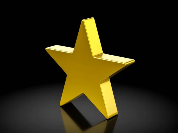 Gold star symbol — Stock Photo, Image