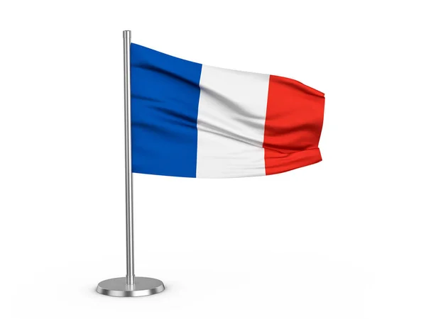 Flapping flag France — Stock Photo, Image