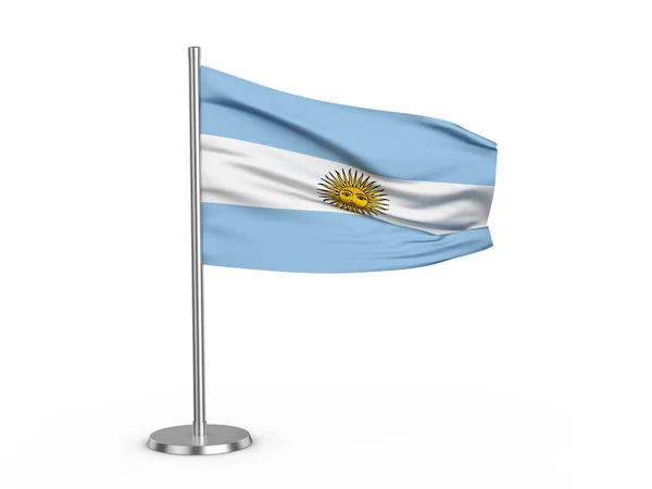 Agitando la bandera Argentina —  Fotos de Stock