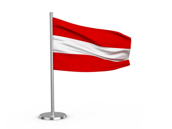 Bandeira flapping Áustria — Fotografia de Stock