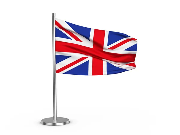 Flaksende flagg Storbritannia – stockfoto